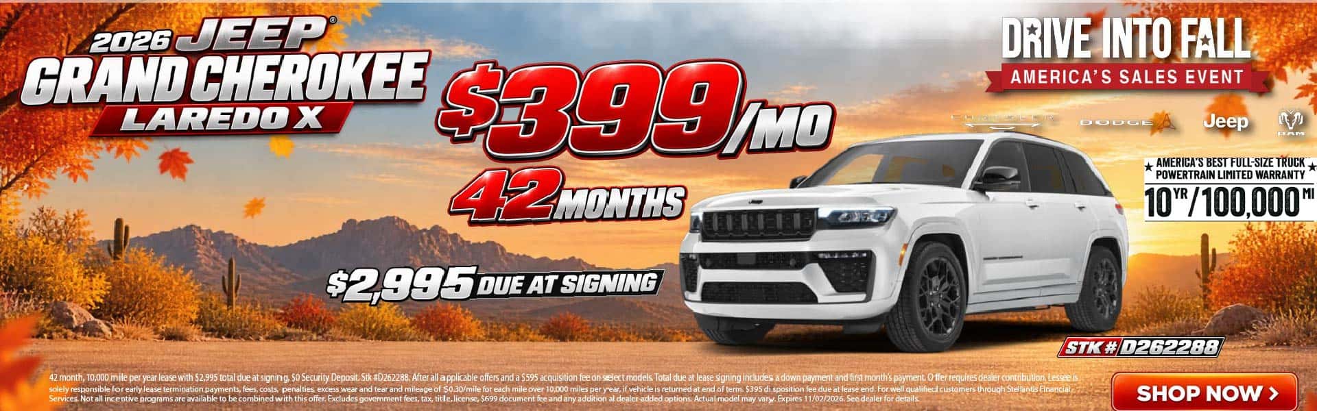 2026 Jeep Laredo X offer