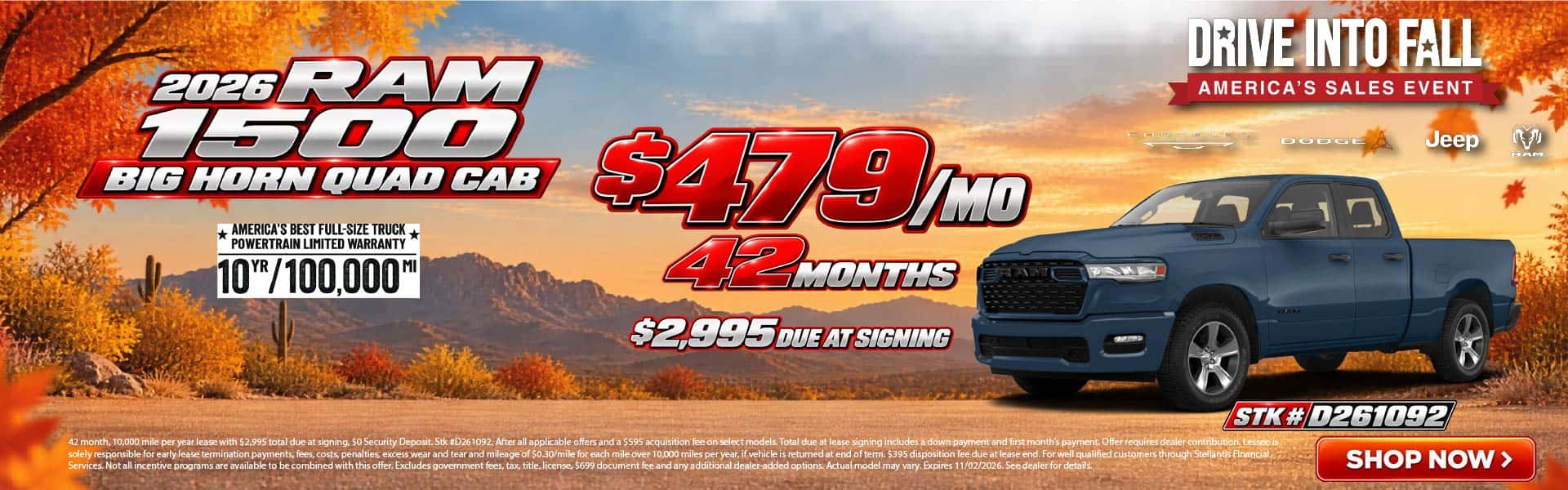 2026 Ram 1500 Big Horn offer