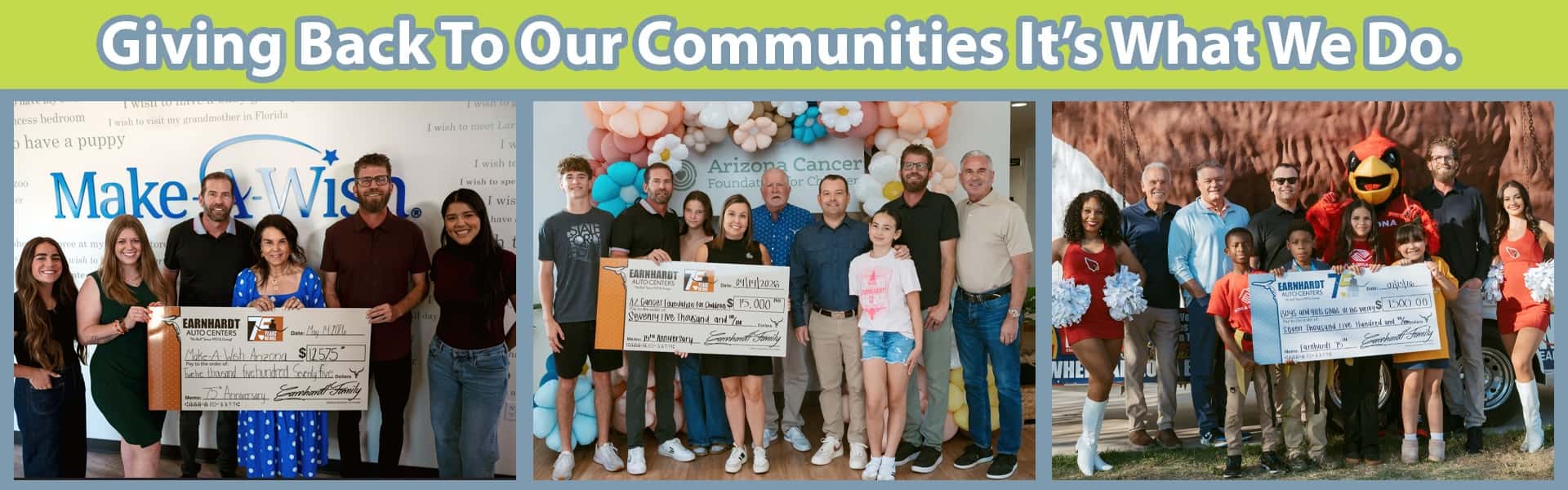 Giving Back to Our Communities