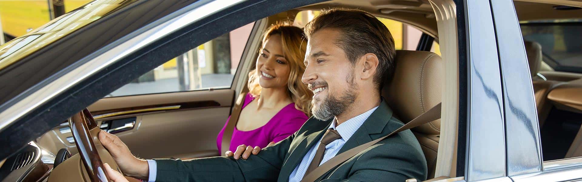 couple driving