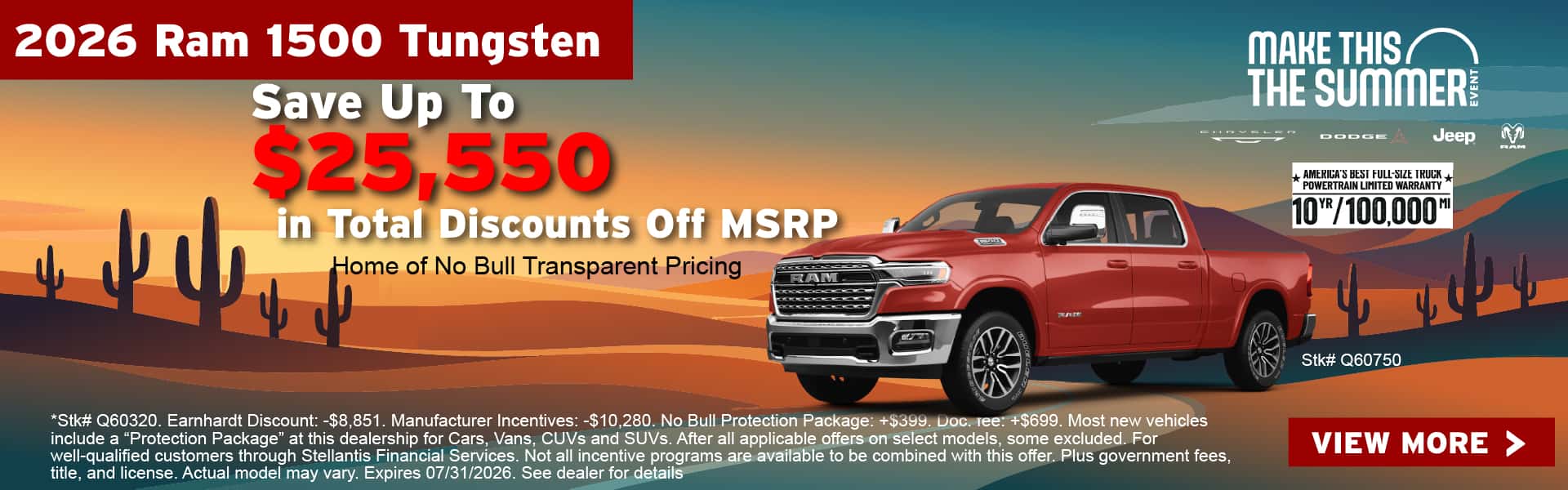 2026 Ram 1500 Tungsten offer