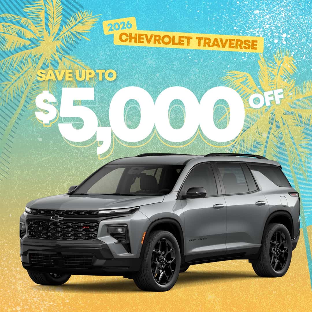 New 2026 Chevrolet Traverse special offer at Elk Grove Chevrolet