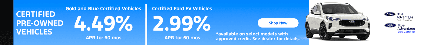 CERTIFIED PRE-OWNED VEHICLES