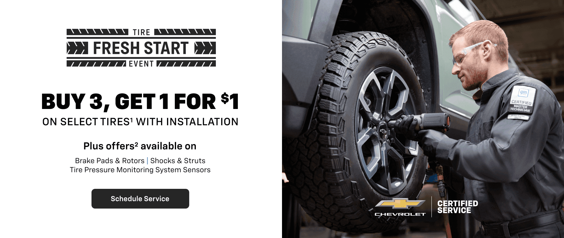 Buy 3 Tires get 1 for $1 near Kokomo, Indiana!