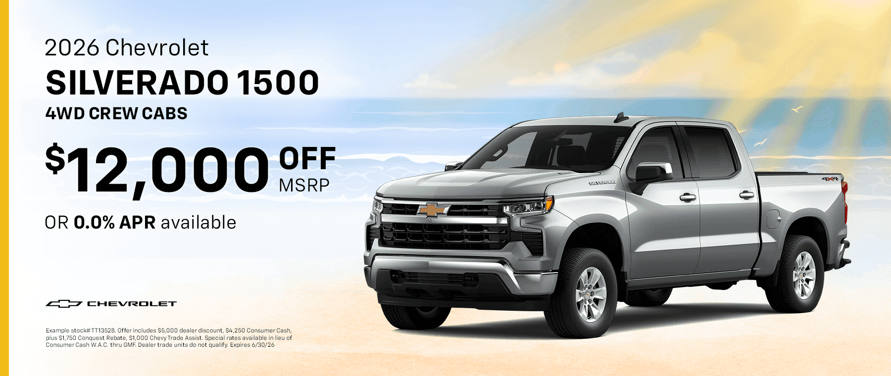 2026 Silverado 1500 4WD Crew Cabs in stock