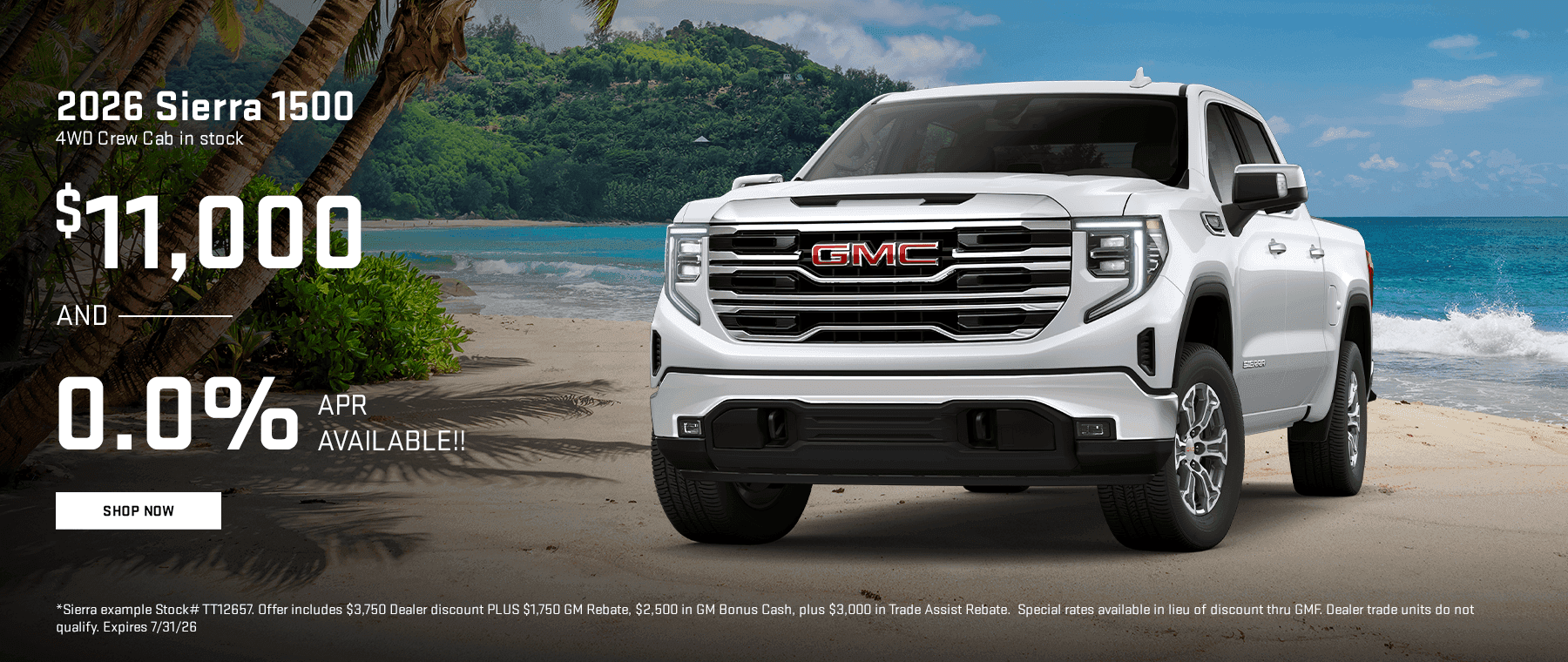 2026 Sierra 1500 4WD Crew Cab in stock