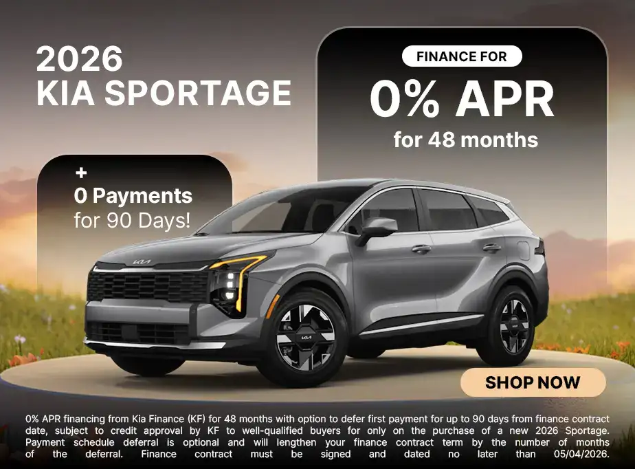 2026 Kia Sportage 0% APR for 48 Months