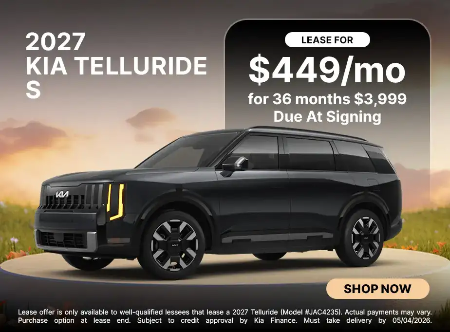 2027 Kia Telluride S $449/mo for 36 Months