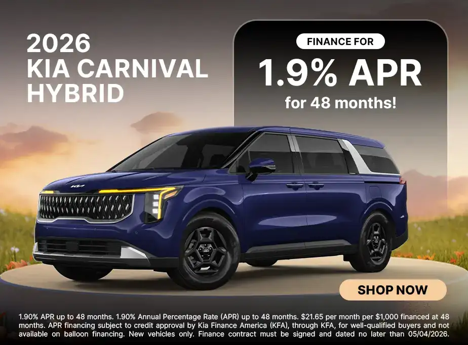 2026 Kia Carnival Hybrid 1.9% APR 48 Months