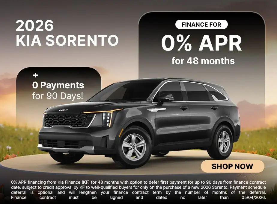 2026 Kia Sorento 0% APR for 48 Months
