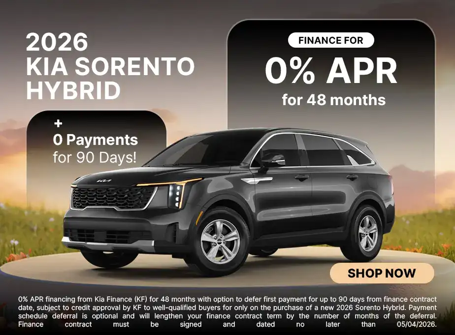 2026 Kia Sorento Hybrid 0% APR for 48 Months