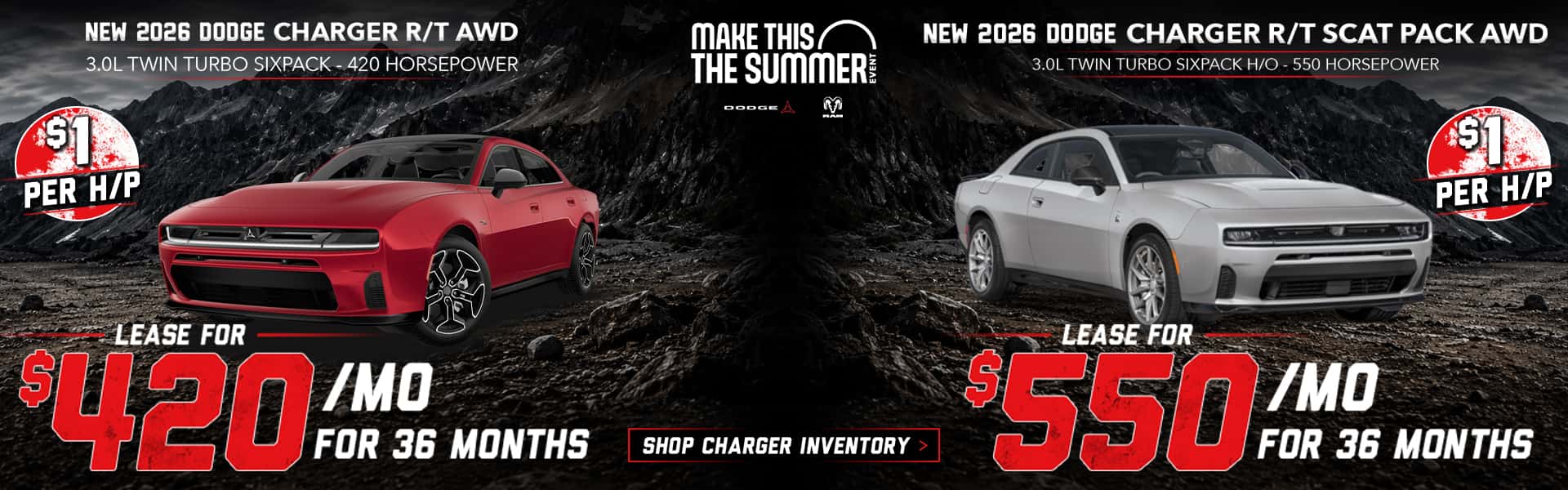 New 2026 Dodge Charger R/T AWD