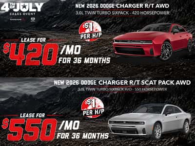 New 2026 Dodge Charger R/T AWD & New 2026 Dodge Charger R/T Scat Pack AWD 