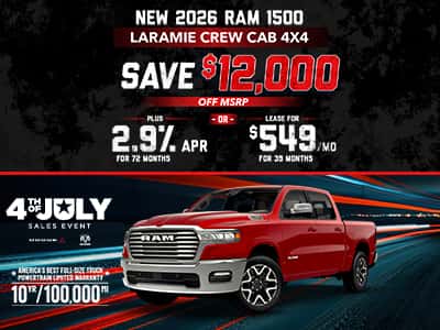 New 2026 Ram 1500 Laramie Crew Cab 4x4