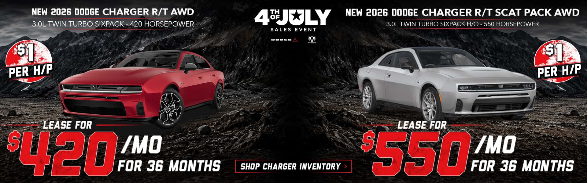 New 2026 Dodge Charger R/T AWD
