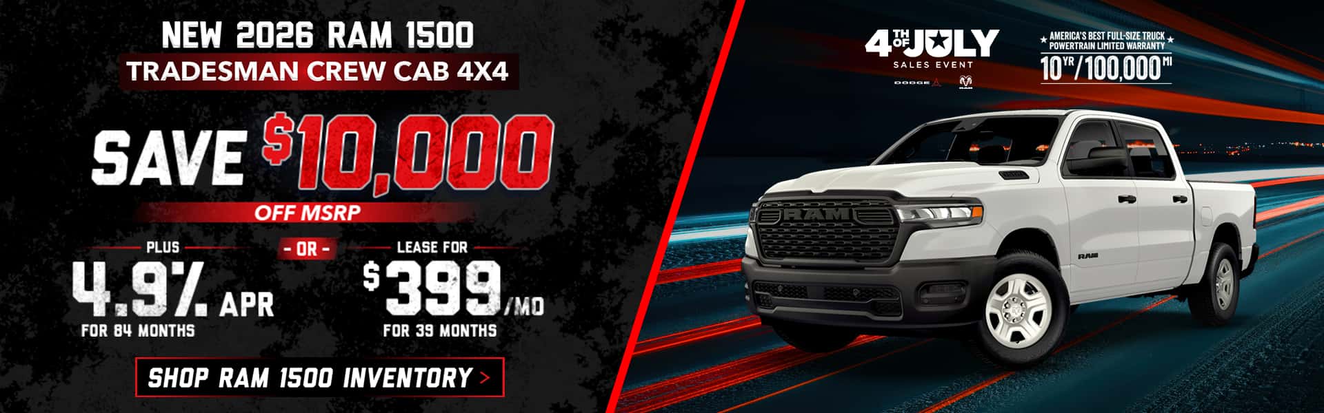 New 2026 Ram 1500 Tradesman Crew Cab 4x4