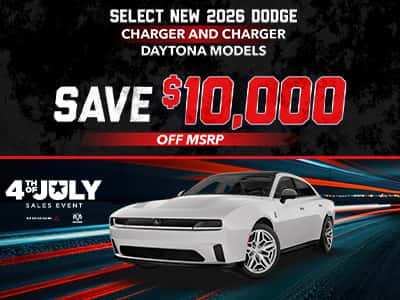 Select New 2026 Dodge Charger and Charger Daytona Models