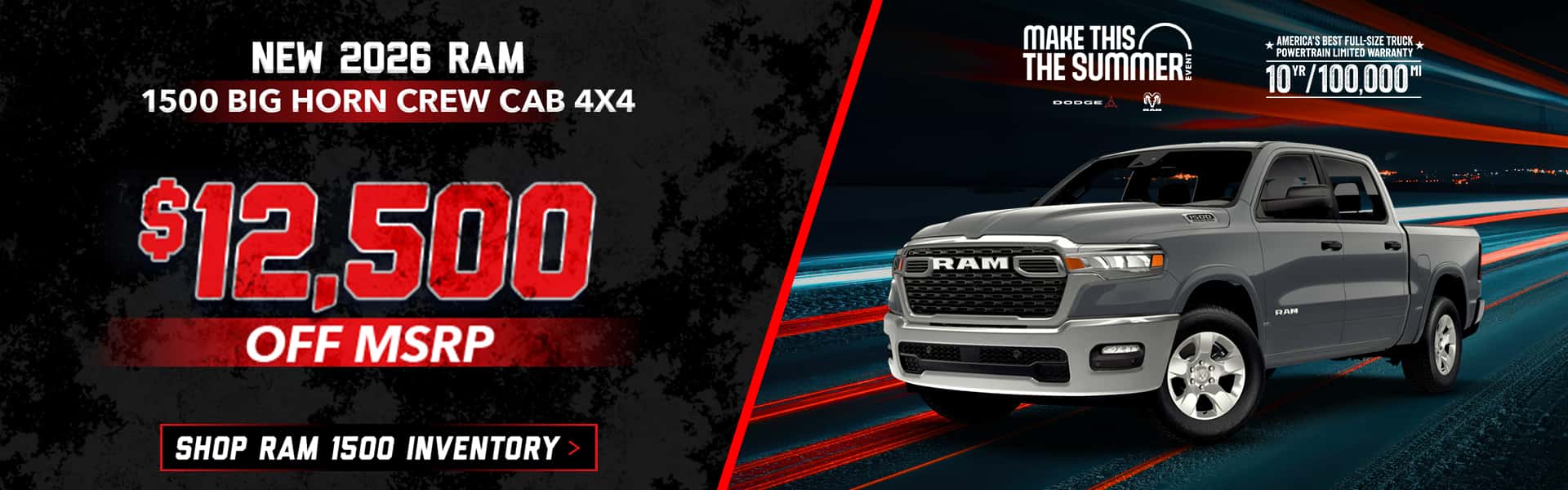 New 2026 Ram 1500 Big Horn Crew Cab 4X4