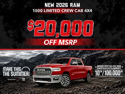 New 2026 Ram 1500 Limited Crew Cab 4X4