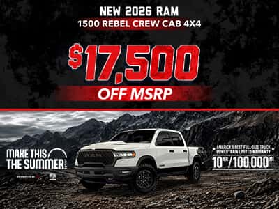 New 2026 Ram 1500 Rebel Crew Cab 4X4
