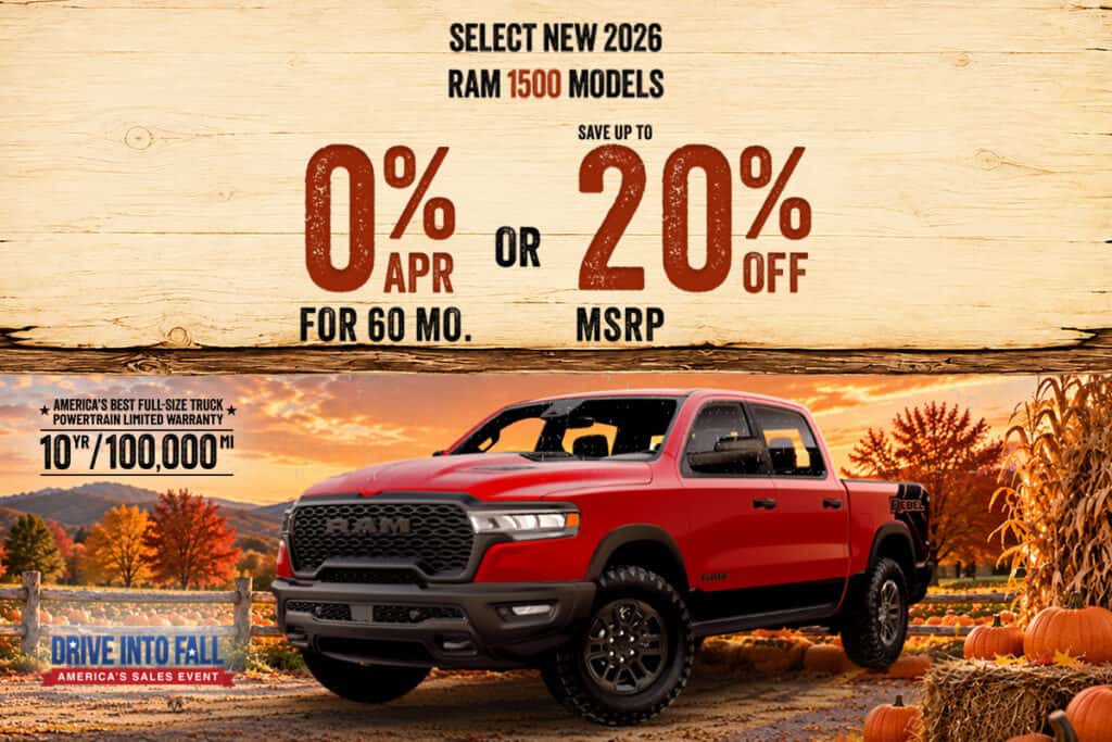 Select New 2026 Ram 1500 Models