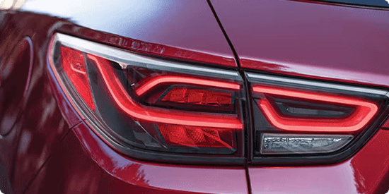 Bold, sporty taillamps