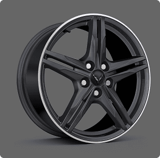 Satin Graphite forged-aluminum wheels