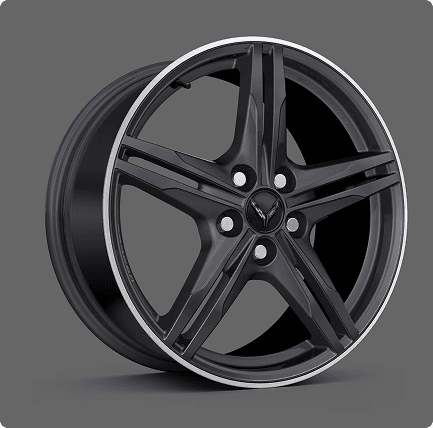Satin Graphite forged-aluminum wheels
