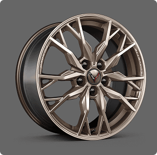 Tech Bronze aluminum wheels