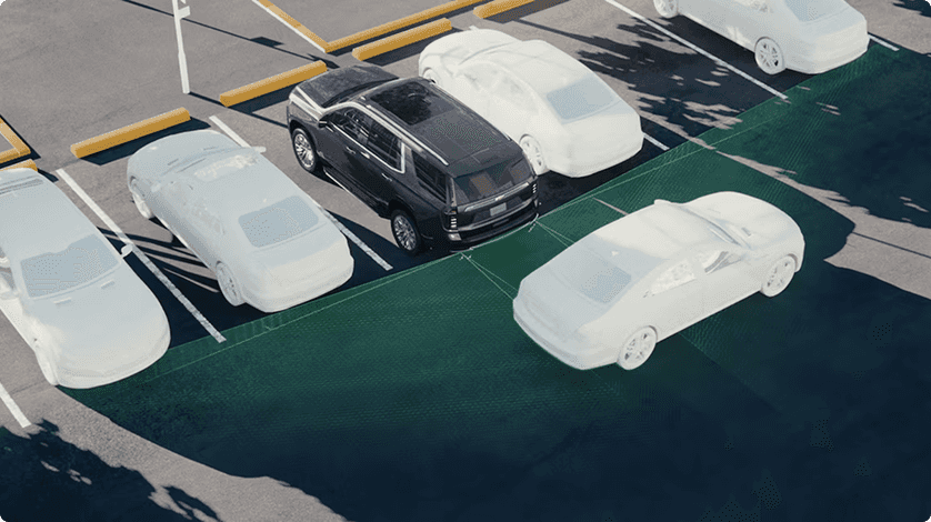 Reverse Automatic Braking combined with Rear Cross Traffic Braking