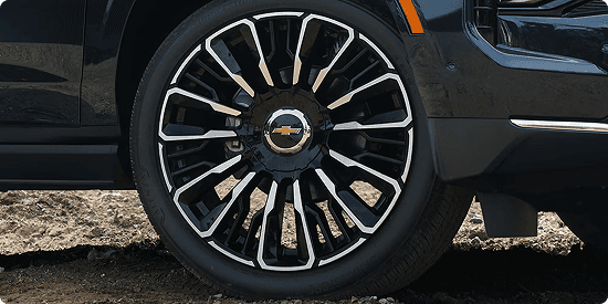 Unique 24-inch wheels on High Country
