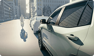 Reverse Automatic Braking combined with Rear Cross Traffic Braking