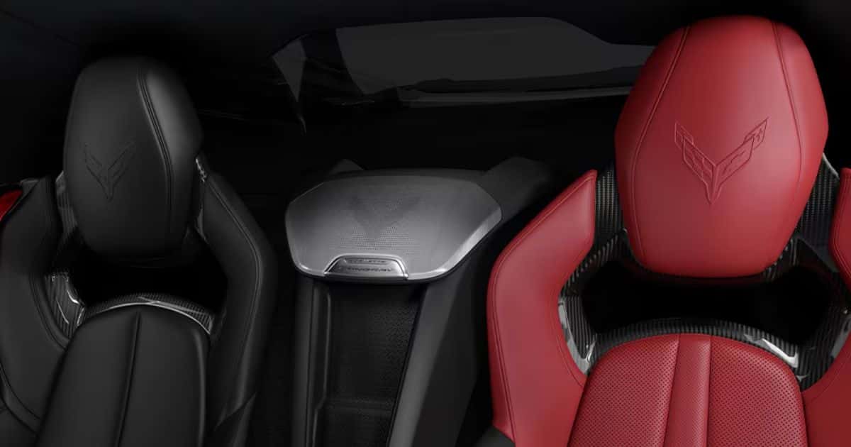 Customizable Driver Competition/Passenger GT2 seats in the 2026 Chevrolet Corvette Stingray