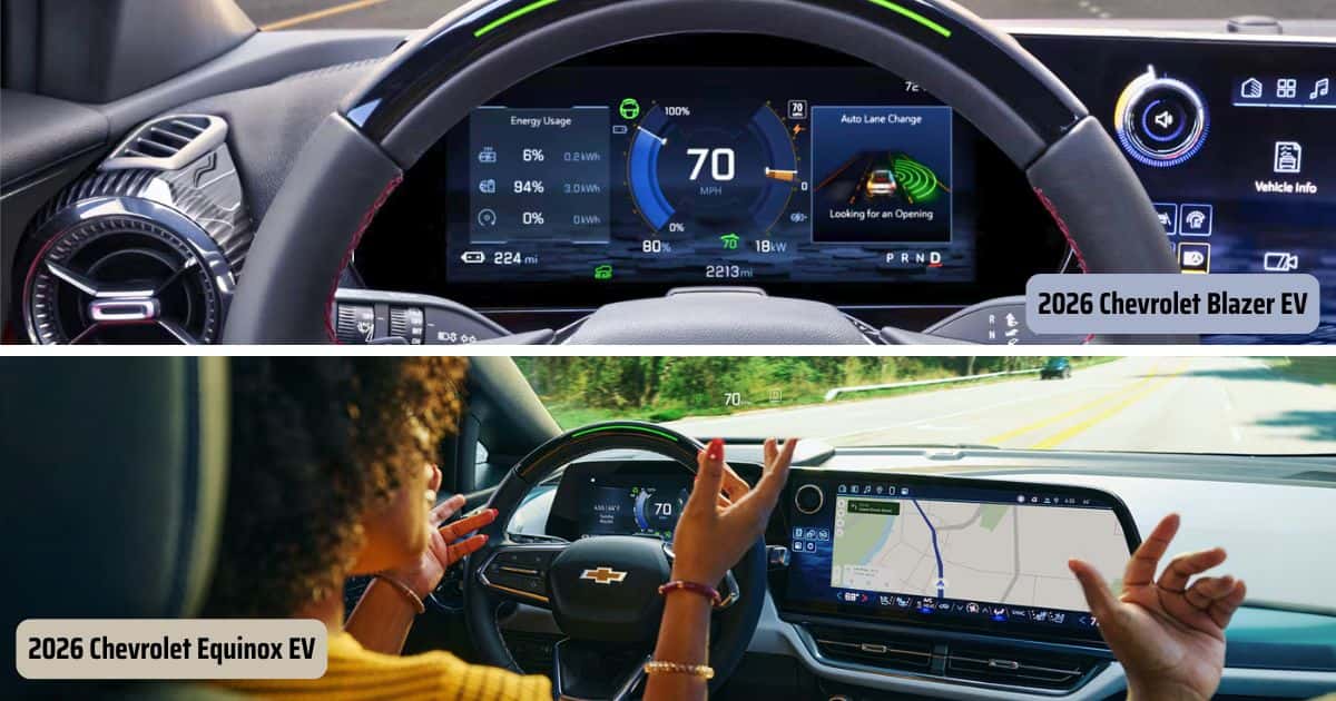The hands-free driving with Super Cruise in both the Chevrolet Blazer and Equinox.