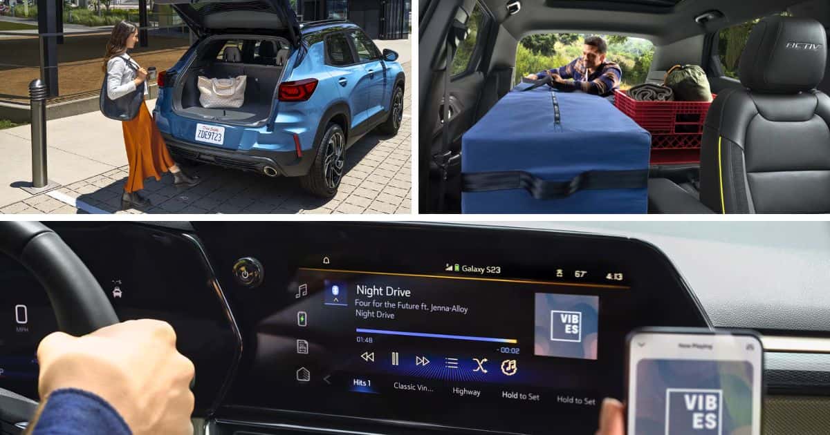 The high-tech and versatile interior features of the 2026 Chevrolet Trailblazer
