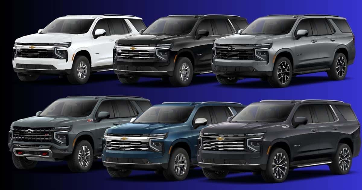 The 6 different trims of the 2026 Chevrolet Tahoe