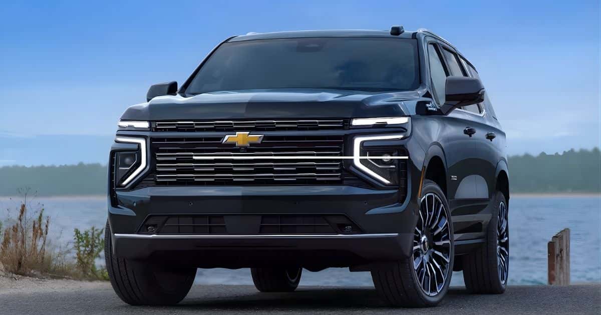 The bold fascia and grille of the 2026 Chevrolet Tahoe