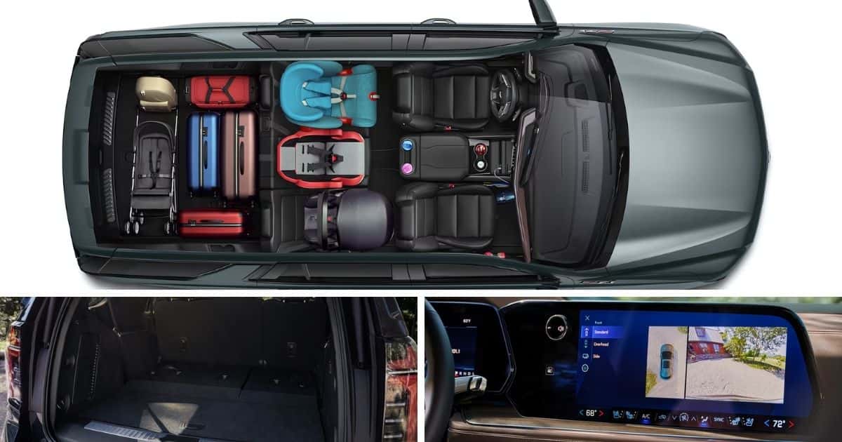 The interior features and cargo space of the 2026 Chevrolet Tahoe