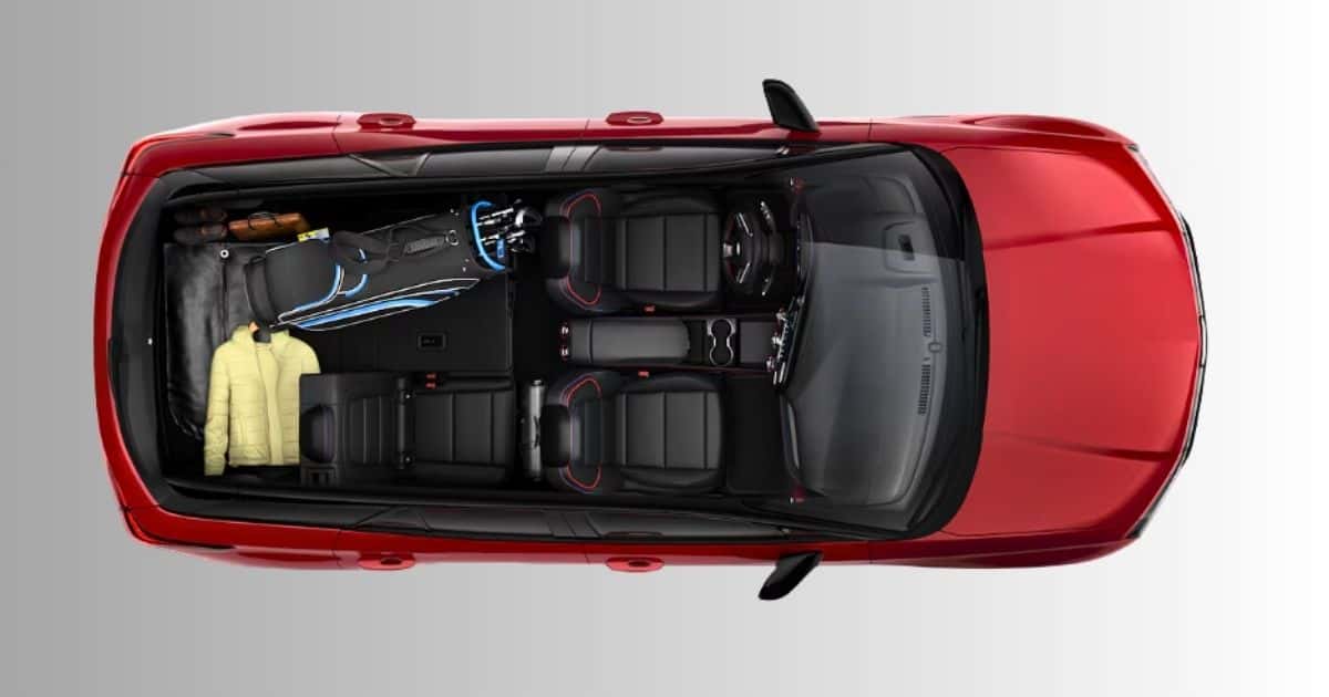 An inside look of the 2026 Chevrolet Blazer EV interior and cargo space