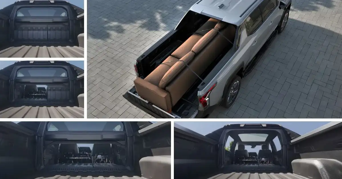 Multi-Flex Midgate and Multi-Flex Tailgate of the 2026 Chevrolet Silverado EV