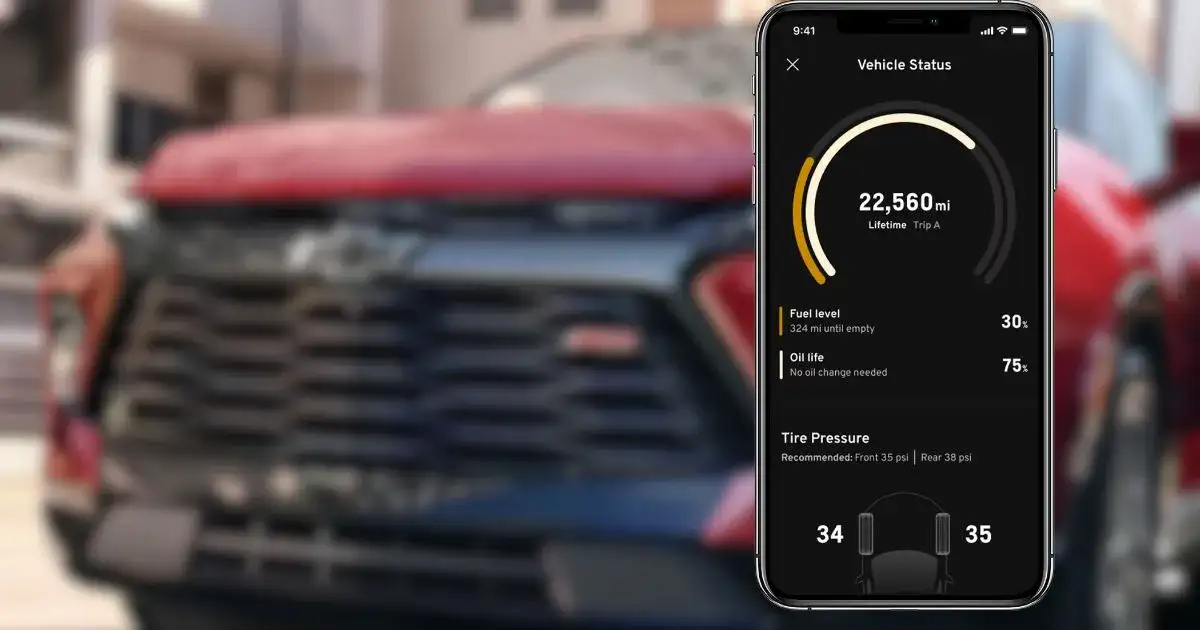 You can also check your Vehicle Status in the myChevrolet app