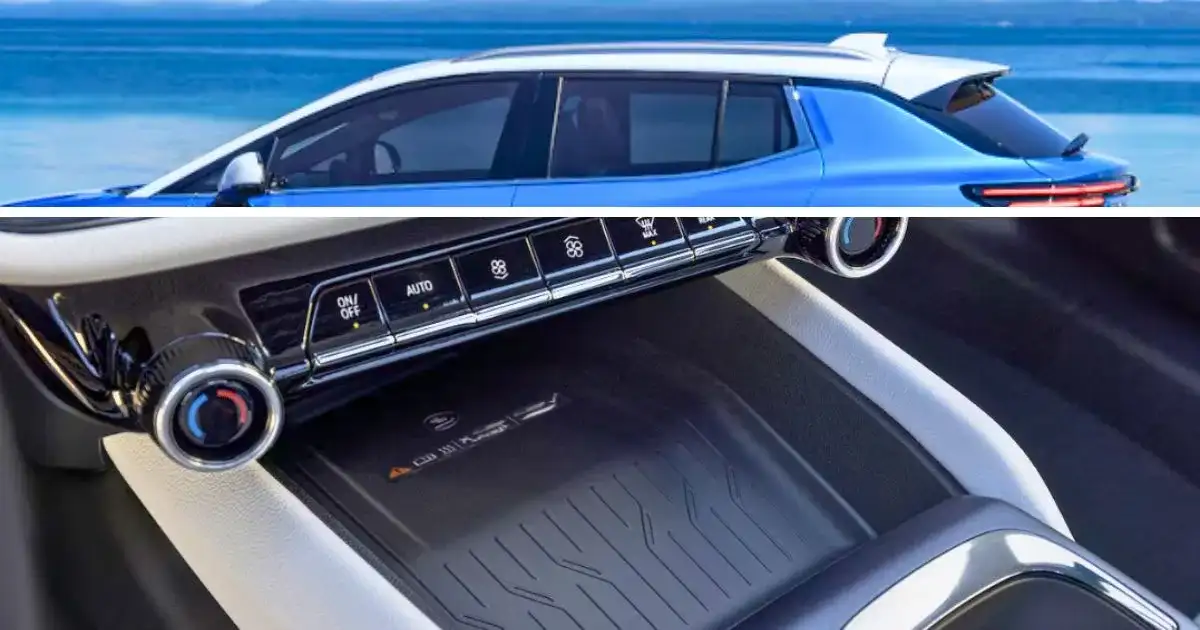 Bright roof rails and wireless charging are distinguishing features of the 2026 Chevy Equinox EV LT2