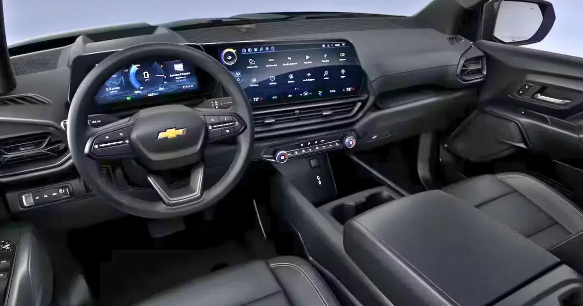 The mobile office tech in the 2026 Chevrolet Silverado EV WT
