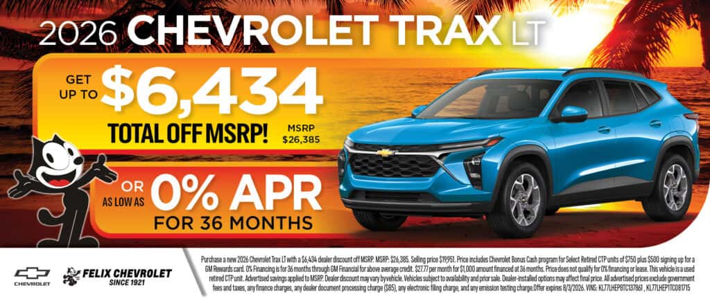 2026 Chevrolet Trax LT July Special