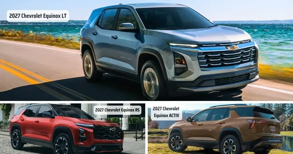 The different trims of the 2027 Chevrolet Equinox for sale at Felix Chevrolet