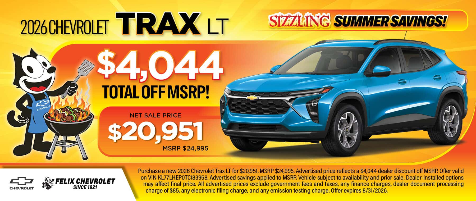 2026 Chevrolet TRAX LT August Special