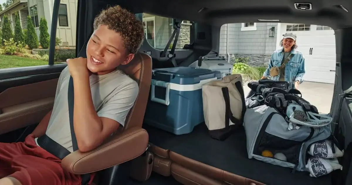 The 2026 Chevy Suburban 9-passenger capacity and best-in-class 144.5 cubic feet of max cargo volume
