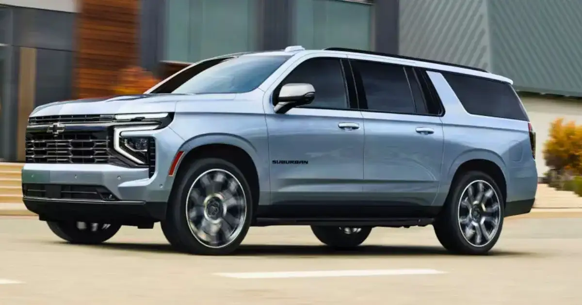 The 2026 Chevy Suburban has 3 powertrain options: 5.3L EcoTec3 V8, 6.2L EcoTec3 V8, and Duramax 3.0L Turbo-Diesel