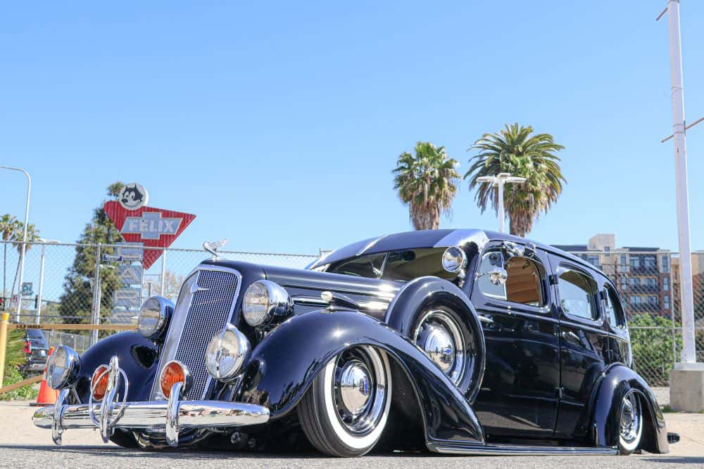 Classic Chevrolet displayed at the Felix Chevrolet Car Show in Los Angeles