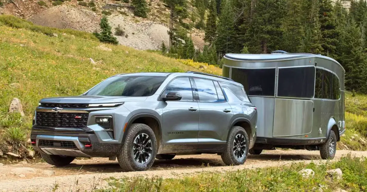 The 2026 Chevrolet Traverse can tow up to 5,000 lbs, and has included trailering equipment